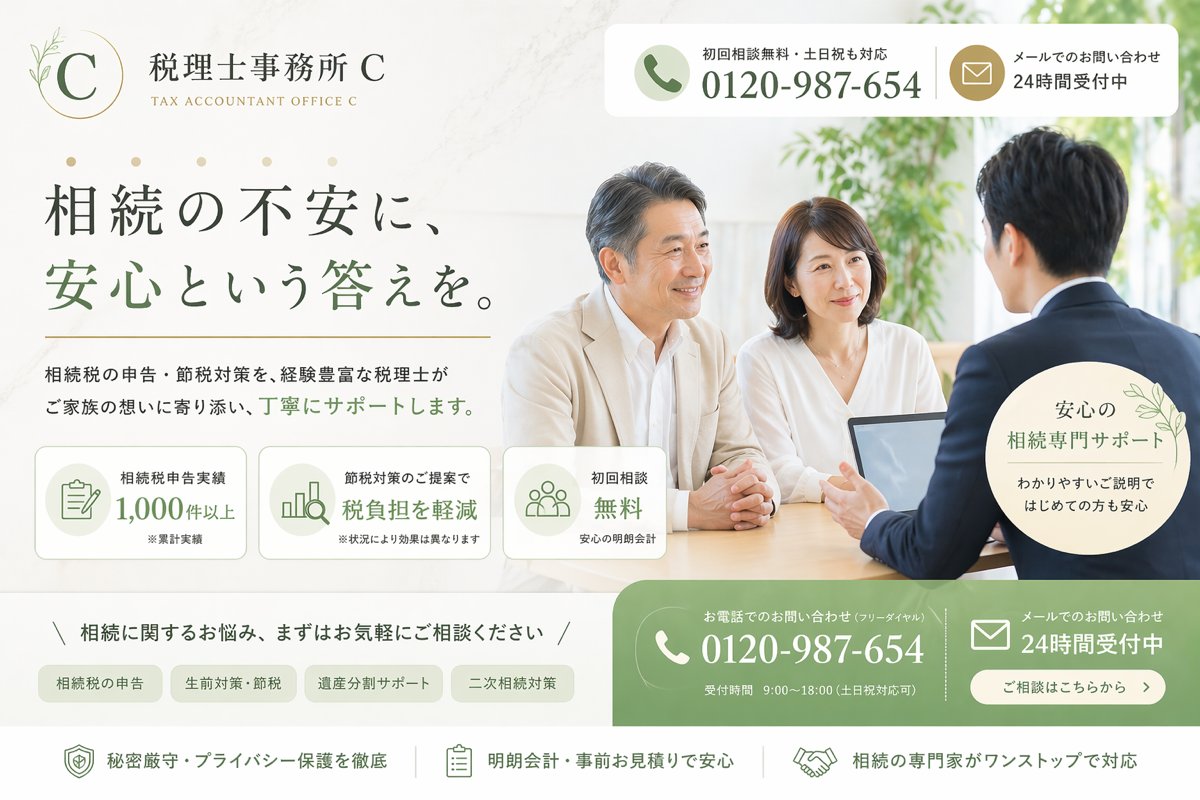 日本遗产税 LP 首屏设计