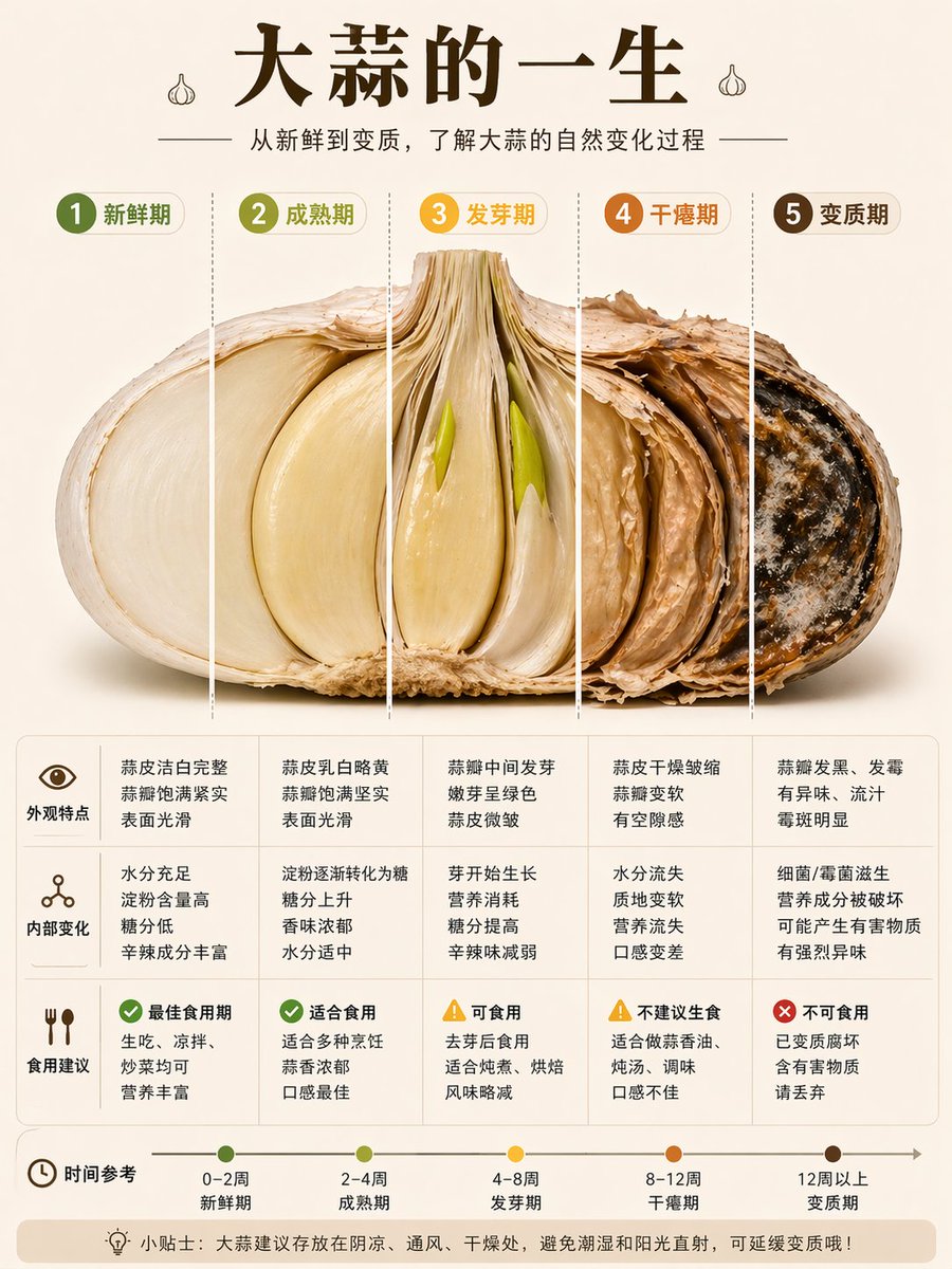 食物生命周期信息图提示词