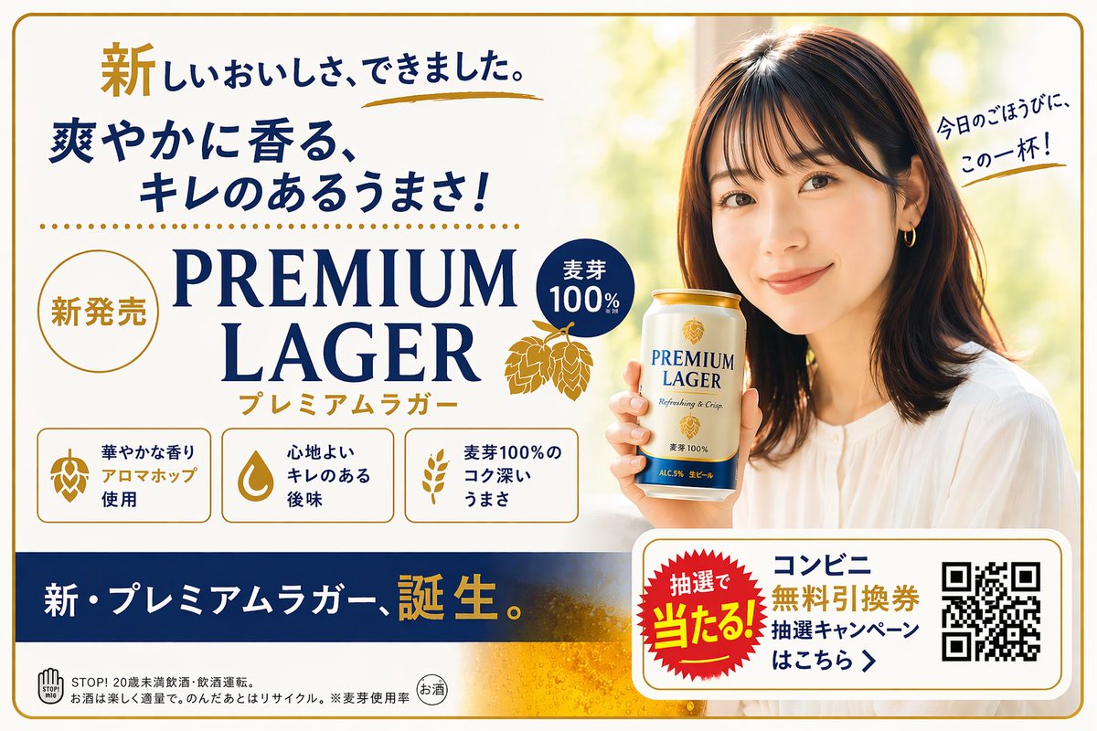 日式啤酒广告横幅