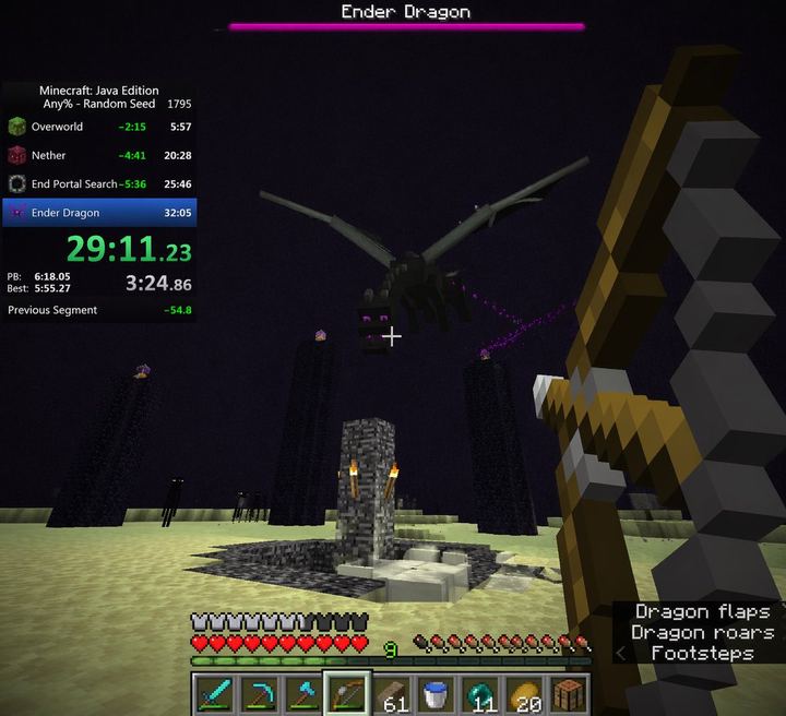 Voxel Speedrun HUD 截图