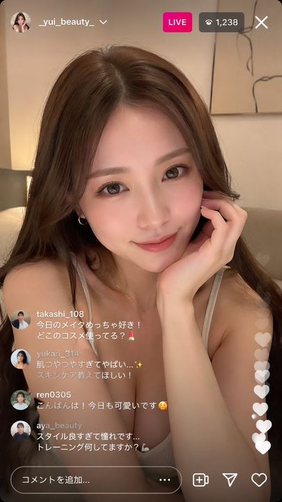 Instagram 直播网红场景