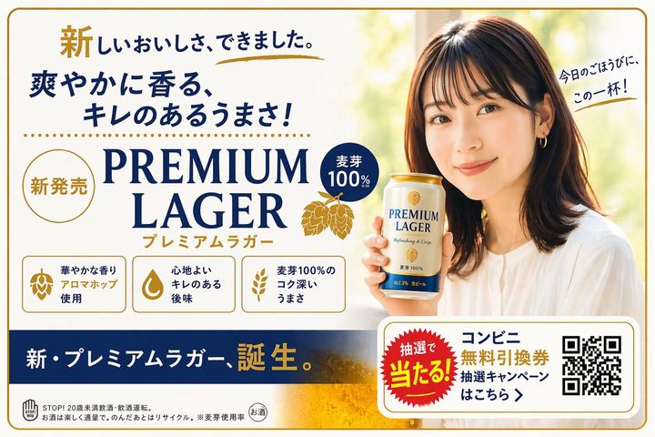 日式啤酒广告横幅