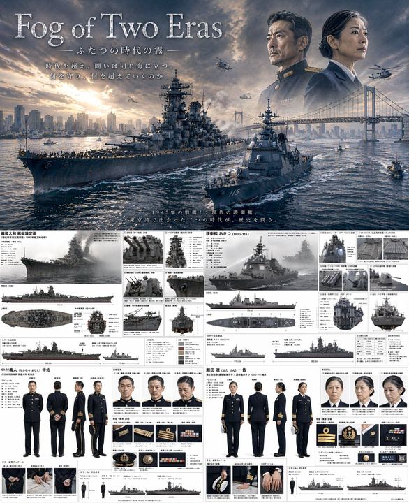 双时代海军题材海报与规格说明书