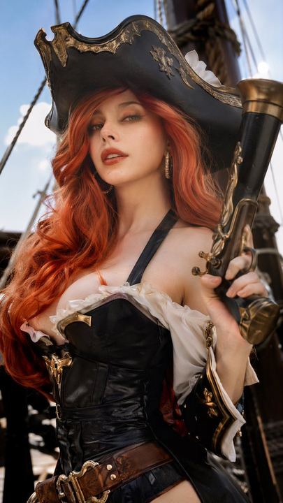写实海盗 Cosplay 肖像