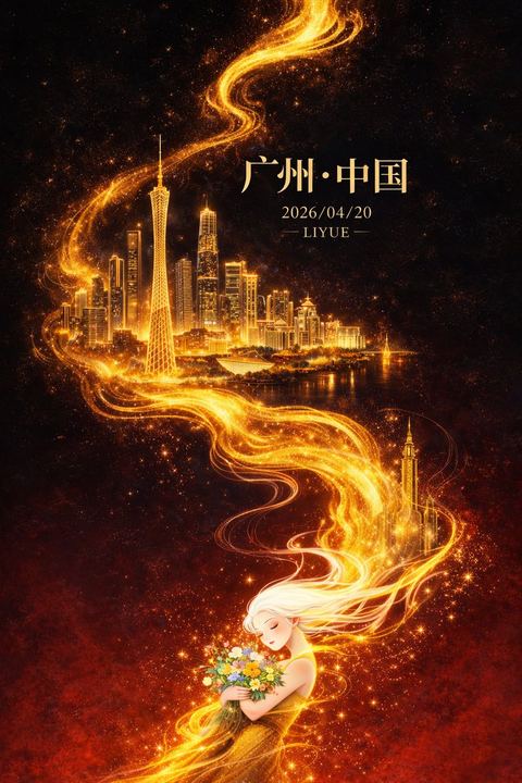 Oriental Fantasy City Poster