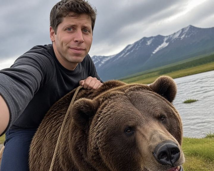 Sam Altman 骑熊