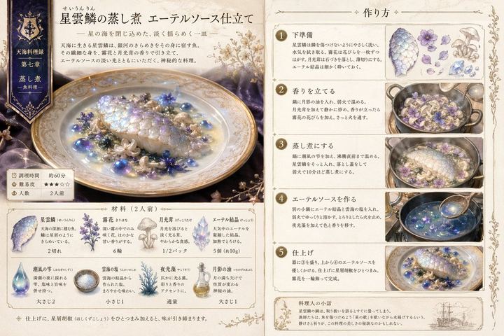 奇幻食谱插画