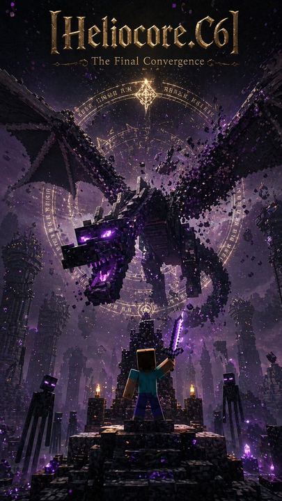 Minecraft 末影龙奇幻海报