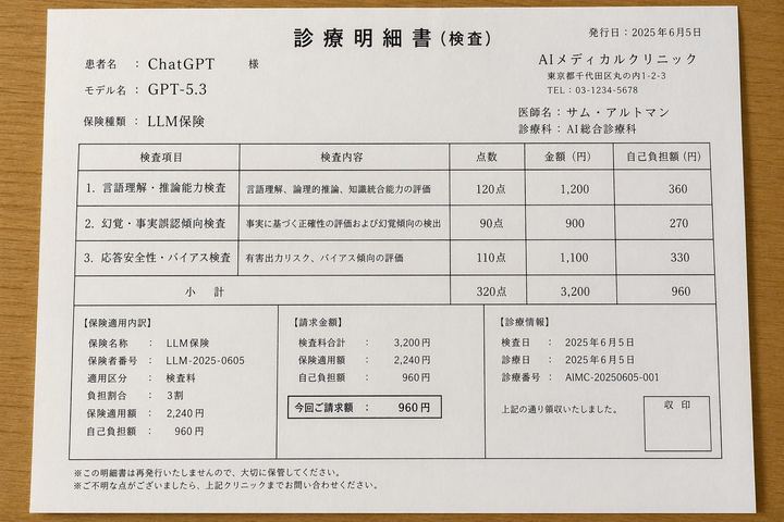 日式 AI 诊所医疗账单