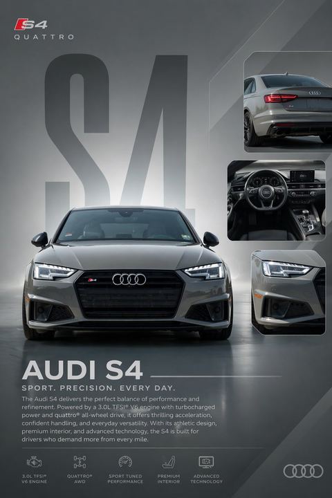 Audi S4 宣传海报