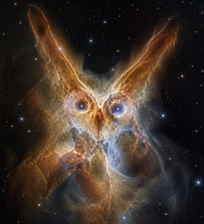 深空中的猫头鹰星云