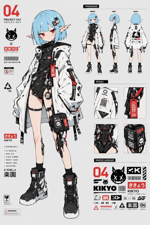 赛博精灵少女设定集