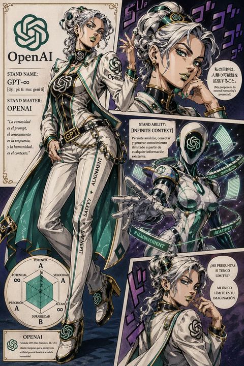 JoJo 风格 OpenAI Stand 海报
