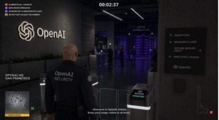 Hitman 游戏截图提示词