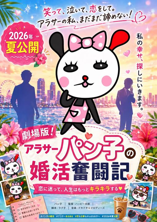 可爱的日系浪漫喜剧电影海报