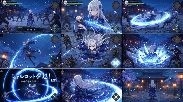 动漫 RPG 剑术攻击项目