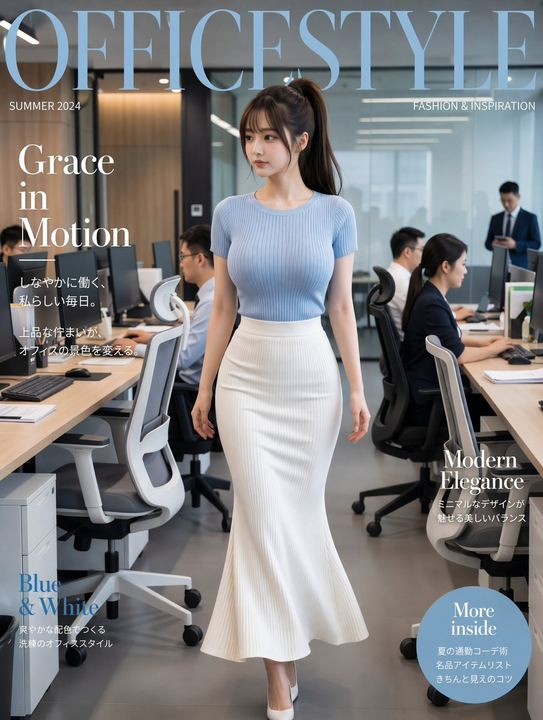 办公室时尚杂志封面