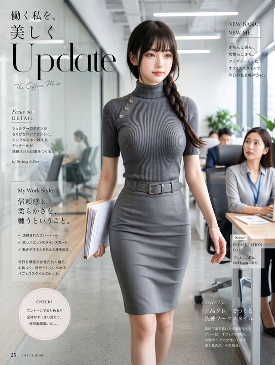 职场时尚杂志封面